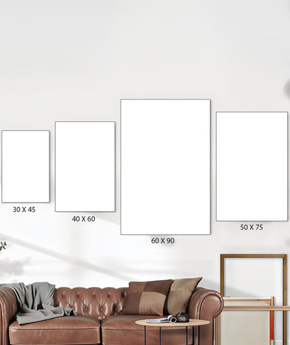 At Figürlü Kanvas Tablo %100 Pamuk Kumaş, Yüksek Çözünürlük